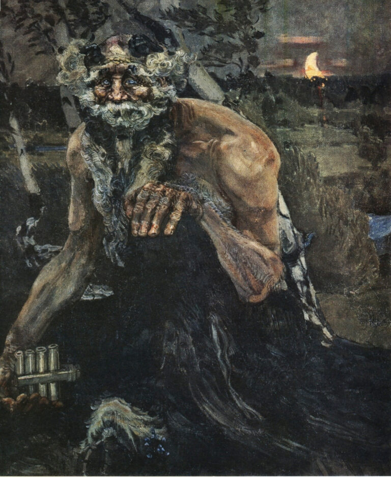 Painting of Greek God Pan