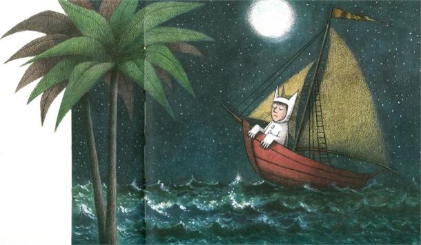 Max on his boat by Maurice Sendak